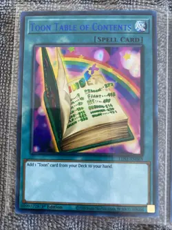 Yugioh Toon Table of Contents LDS1-EN069 1st Ultra Rare (BLUE And Green) - Image 2