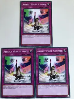 Yugioh Assault Mode OP10-EN025 Common NM x3 Play Set - Image 1