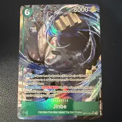 Jinbe (Alt Art) OP11-031 SR - One Piece A Fist Of Divine Speed Foil English - Image 1