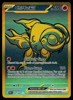 Pokemon Card - Chi-Yu ex Paldean Fates 241/091 Holo Secret Rare - Image 1