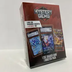 Pokemon Mystery Gems 1 CGC Graded Card & 1 Booster Pack 2025! New Sealed Box Qty - Image 2