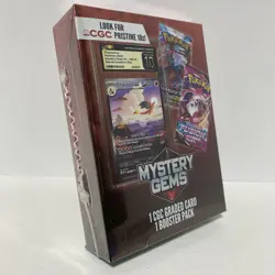 Pokemon Mystery Gems 1 CGC Graded Card & 1 Booster Pack 2025! New Sealed Box Qty - Image 4