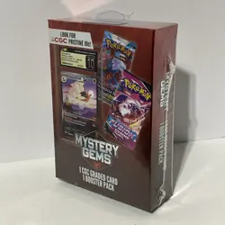 Pokemon Mystery Gems 1 CGC Graded Card & 1 Booster Pack 2025! New Sealed Box Qty - Image 5