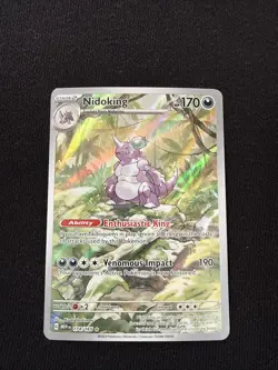 Pokemon TCG Nidoking Scarlet & Violet 151 Illustration Rare Card 174/165 - Image 1