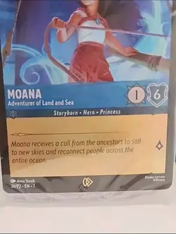 New! Disney Lorcana TCG Moana 26/P2 Promo Cinemark Lorcana Ravensburger Card - Image 2