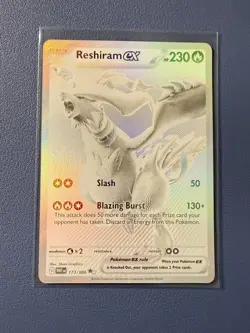 Pokemon TCG Reshiram EX White Flare Mint-Near Mint Condition Card 173/086 BWR - Image 1