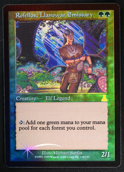 Rofellos, Llanowar Emissary FOIL Urza's Destiny Reserved List MTG - Image 1