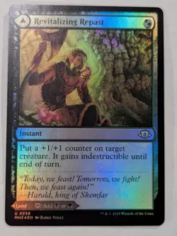 MTG Revitalizing Repast/Old-Growth Grove (FOIL) NM MH3 Uncommon #256 - Image 1