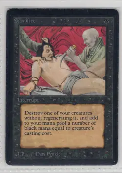 Sacrifice Limited Edition - Beta - vintage - Magic the Gathering MTG- US SELLER - Image 1