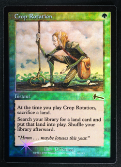 Crop Rotation Foil Magic Card Urza's Legacy MTG - Image 1