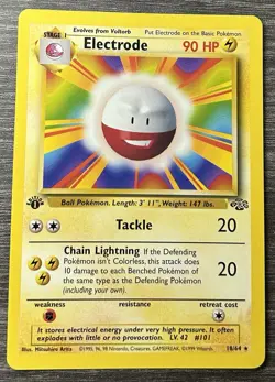 Pokemon TCG Electrode 1st Edition Jungle Non-Holo 18/64 - Image 1
