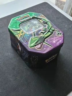 2017 Pokemon TCG Rayquaza Battle Origins Tin "OPENED" - Image 2