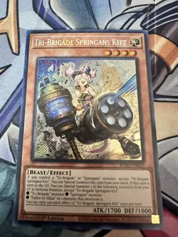 Yu-Gi-Oh! Tri-Brigade Springans Kitt BPRO-EN025 Secret Rare 1st Ed - Image 1