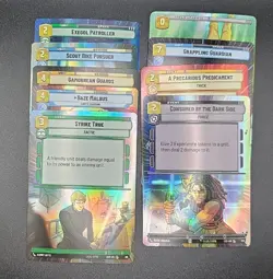 Lot of 9 - Star Wars Unlimited HYPER SPACE FOIL Cards SEE PHOTOS - Image 1