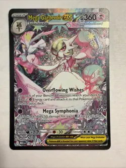 Pokemon Mega Gardevoir EX Holo TCG Card 178/132 Me01: Mega Evolution - Image 1