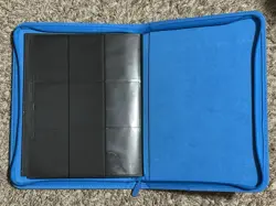 VaultX Binder Neon Blue 9 POCKET Exo-Tec Zip Binder Holds 360 Cards - Image 5