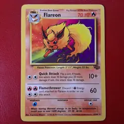 Flareon 19/64 Jungle Regular Pokemon Card Lp - Image 1
