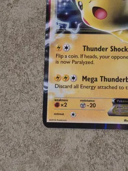[ NM- ] Pikachu EX XY174 Promo Holo Pokemon Card - Image 5
