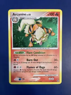 Arcanine 1/111 Holo Rare Rising Rivals Pokemon Card NM - Image 1