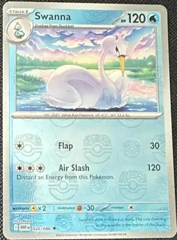 2025 Pokemon TCG White Flare - Swanna [Master Ball] #26/86 - NM - Image 1