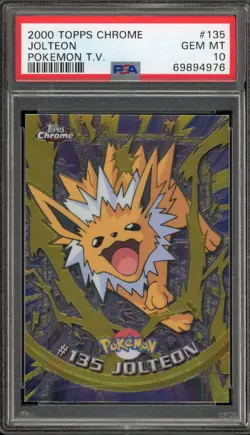 Pokemon Topps Chrome Jolteon #135 PSA 10 Gem Mint - Image 1