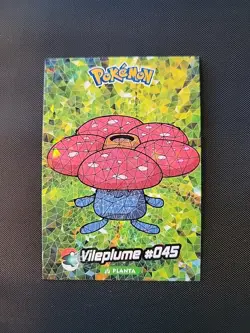 2024 Pokemon Stained Glass Crystal Card Collection Holo Vileplume #45 - Image 1
