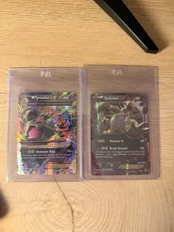 M Tyranitar EX 43/98 & Tyranitar EX 42/Holo Rare Pokemon 2015 XY Ancient Origins - Image 1