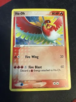 Ho-Oh 1/17 2007 Pop Series 5 Promo Holo Rare Pokemon Card LP - Image 1