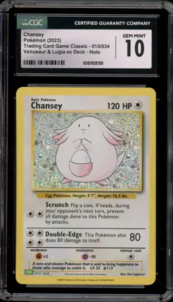 Pokemon Chansey Classic Charizard & Ho-Oh ex Deck Holo #015 CGC 10 Gem Mint - Image 1