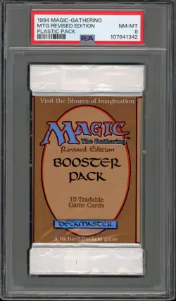 Pokemon Revised Edition Sealed Booster Plastic Pack PSA 8 - Image 1