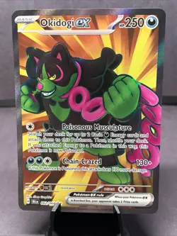 Pokemon TCG Okidogi EX 082/064 Shrouded Fable Full Art Ultra Rare Holo NM/M - Image 1