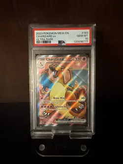 2023 Pokemon Soarlet and Violet 151 Full Art Charizard EX #183 PSA10 GEM MINT - Image 1