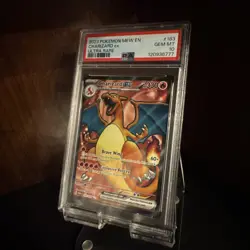 2023 Pokemon Soarlet and Violet 151 Full Art Charizard EX #183 PSA10 GEM MINT - Image 3