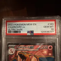 2023 Pokemon Soarlet and Violet 151 Full Art Charizard EX #183 PSA10 GEM MINT - Image 4