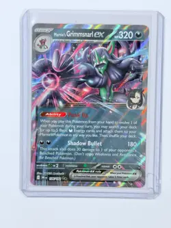 MARNIE'S GRIMMSNARL EX 136/182 DOUBLE RARE HOLO POKEMON DESTINED RIVALS NM - Image 1