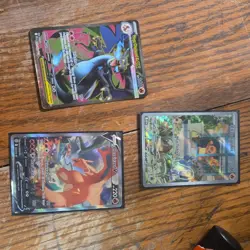 Pokemon TCG Holo Lot Mega Charizard X EX, Charizard V, Charmander SVP - Image 1