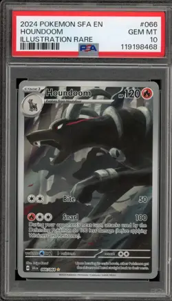 Pokemon Houndoom Shrouded Fable Illustration Rare #066 PSA 10 Gem Mint - Image 1