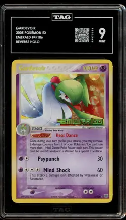 Pokemon Gardevoir EX Emerald Reverse Holo Rare #4 TAG 9 Mint - Image 1