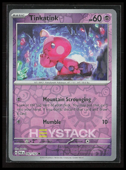 2023 Pokemon Gaming Scarlet & Violet Paradox Rift Tinkatink Reverse Holo #082 - Image 1