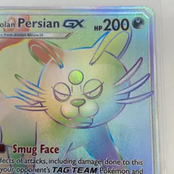 Pokemon TCG Alolan Persian GX Sun & Moon - Cosmic Eclipse 257/236 Holo Secret - Image 3