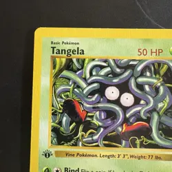 Pokemon Vintage 1st Edition Tangela 066/102 Base Set (Shadowless) Wotc 1999 - Image 2