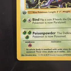 Pokemon Vintage 1st Edition Tangela 066/102 Base Set (Shadowless) Wotc 1999 - Image 5