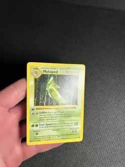 Pokemon TCG Metapod 54/102 1st Edition Base Set (Shadowless) Common MP - Image 5