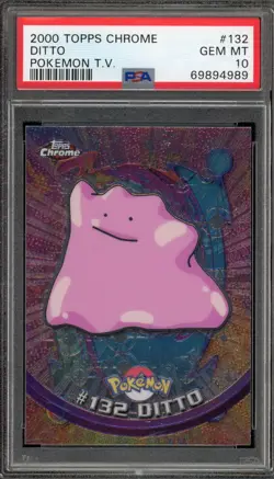 Pokemon Topps Chrome Ditto #132 PSA 10 Gem Mint - Image 1