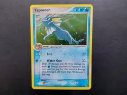 Pokemon - Vaporeon 6/17 Rare Holo Pop Series 3 - Image 1