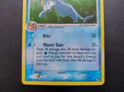 Pokemon - Vaporeon 6/17 Rare Holo Pop Series 3 - Image 3