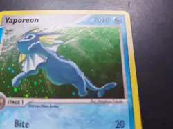 Pokemon - Vaporeon 6/17 Rare Holo Pop Series 3 - Image 4