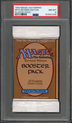 Pokemon Revised Edition Sealed Booster Plastic Pack PSA 8 - Image 1