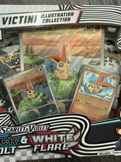Pokemon Black Bolt/White Flare Unova SV10.5 Victini Illustration Collection - Image 2