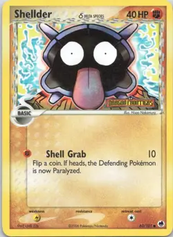 2006 EX - Dragon Frontiers Shellder Basic/Common #63 - Image 1